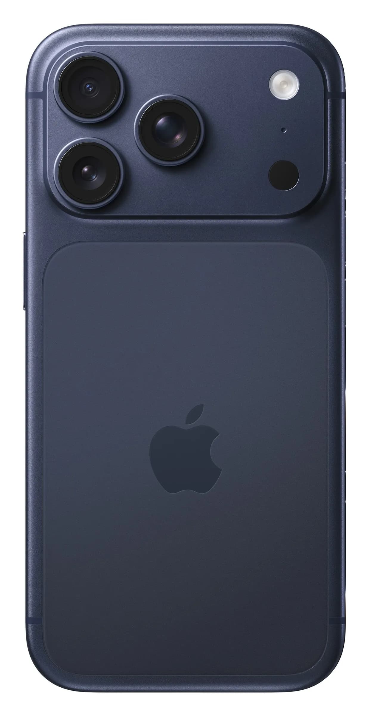 Apple iPhone 17 Pro em Azul-profundo – traseira com câmaras, imagem oficial Apple