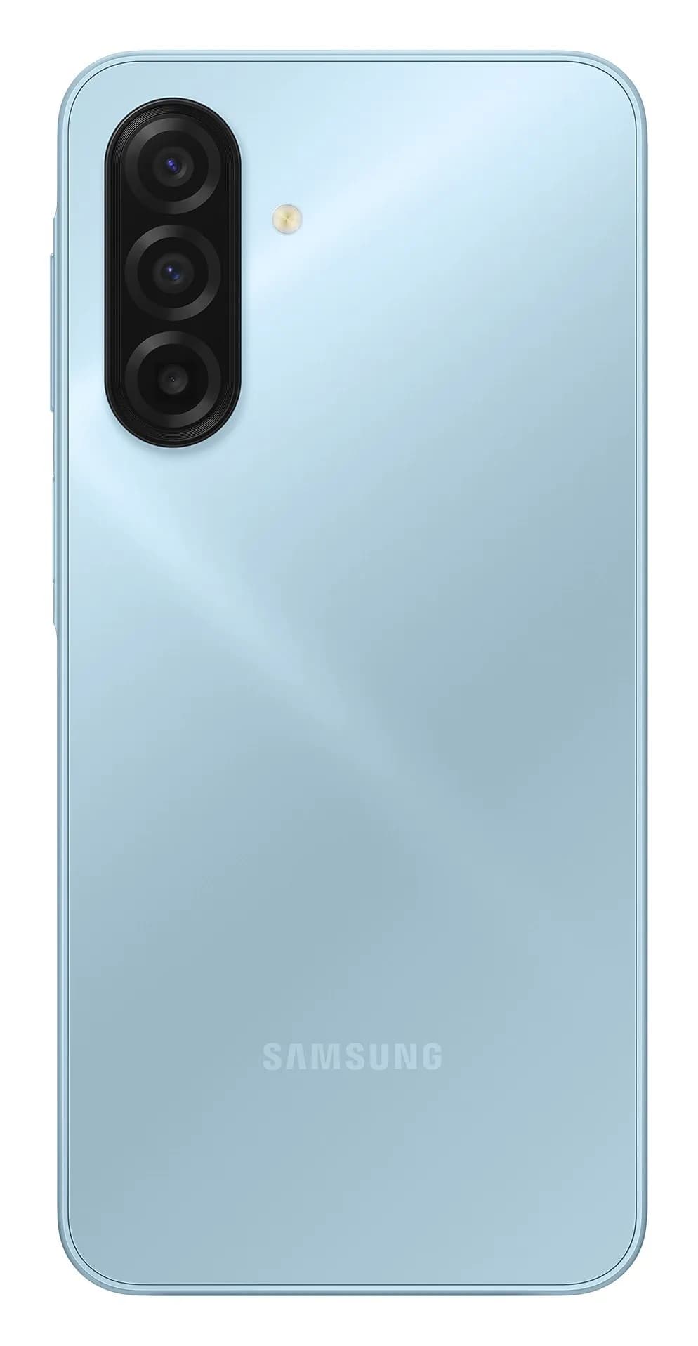 Samsung Galaxy A17 4G em Azul claro – traseira com câmaras, imagem oficial Samsung