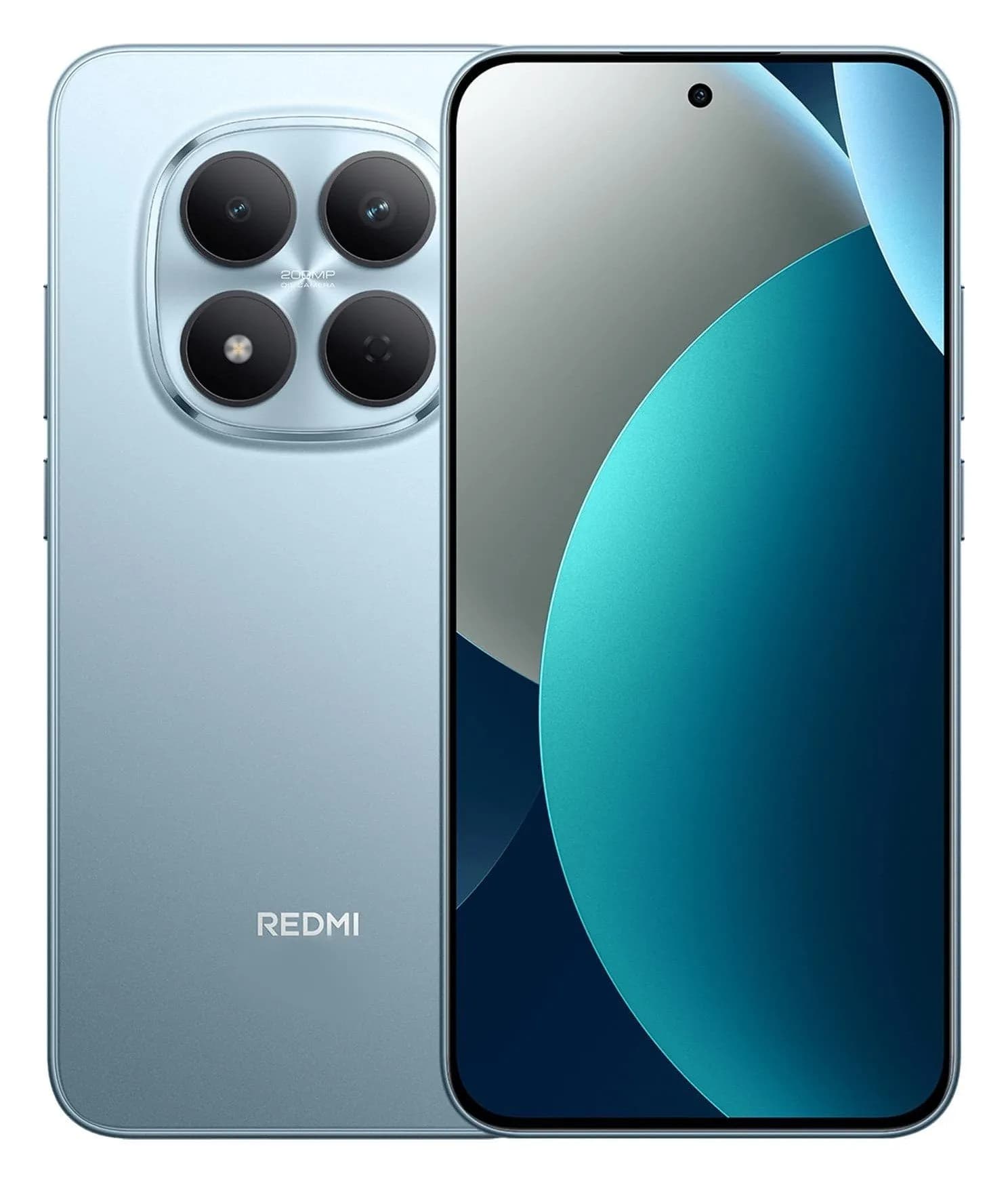 Xiaomi Redmi Note 15 Pro 4G em Glacier Blue – frente e traseira, imagem oficial Xiaomi