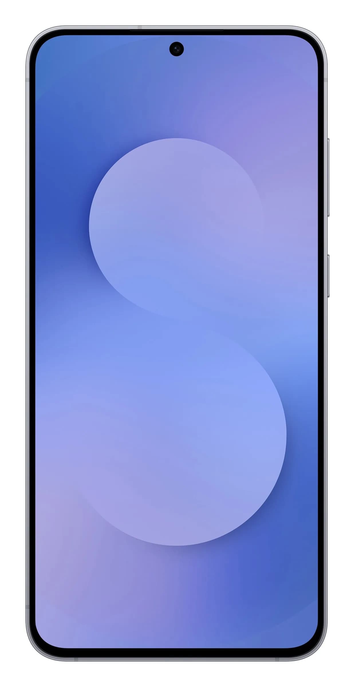 Samsung Galaxy S25 FE em Azul Marinho – frente com o ecrã, imagem oficial Samsung