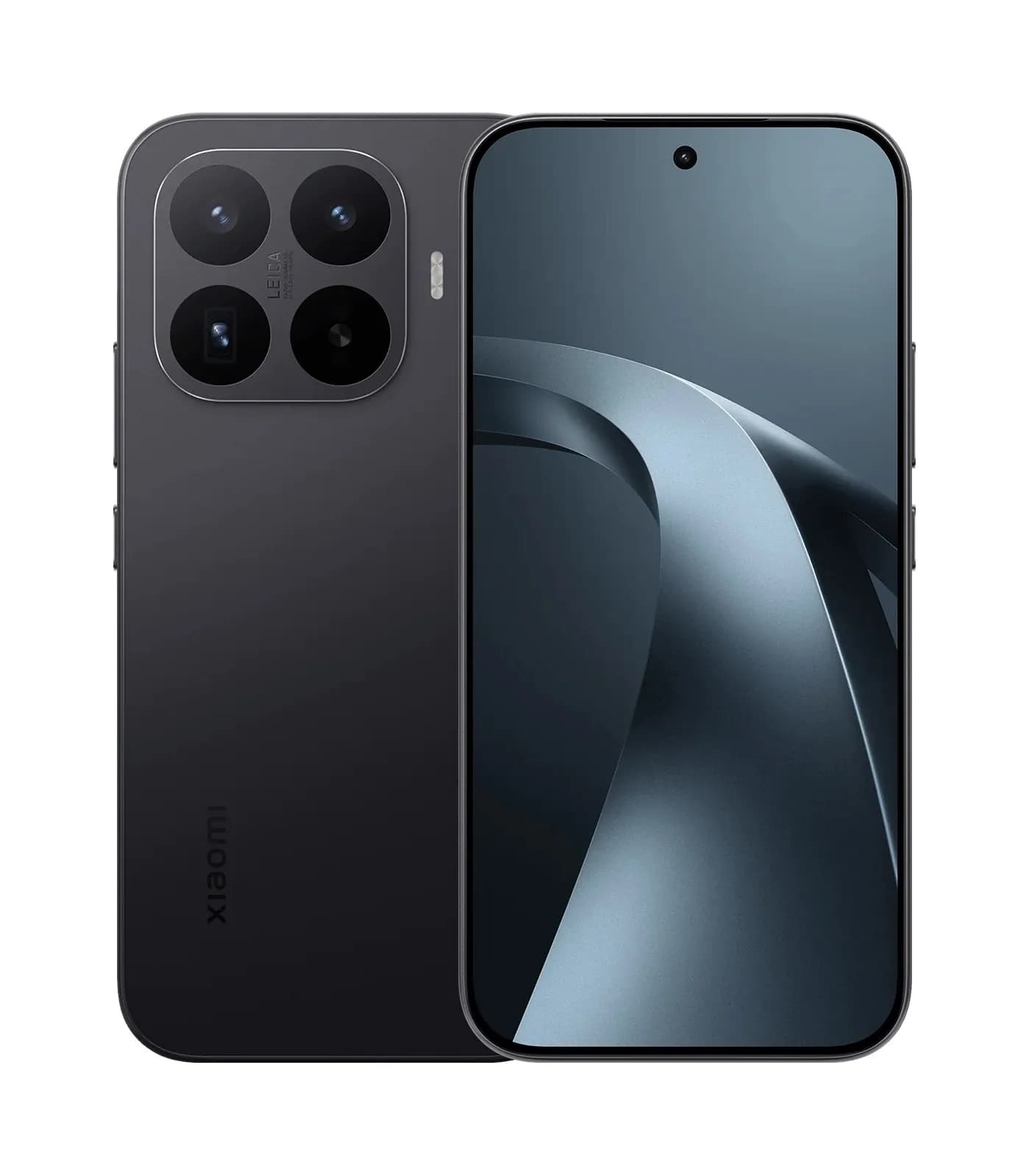 Xiaomi 17T em preto – frente e traseira com câmaras Leica, imagem oficial Xiaomi