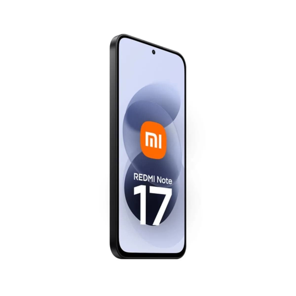 Xiaomi Redmi Note 17 4G em Black – frente em ângulo, imagem oficial Xiaomi